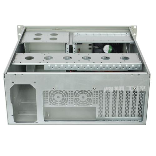4u工控机箱服务器机箱监控存储录播机箱4u标准机箱高档铝面板白色